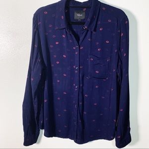 RAILS Rossi Kiss Me Metallic Print L